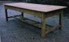 Farmhouse Table. old pine, a real workbench, scrubbed top & optional drawers
